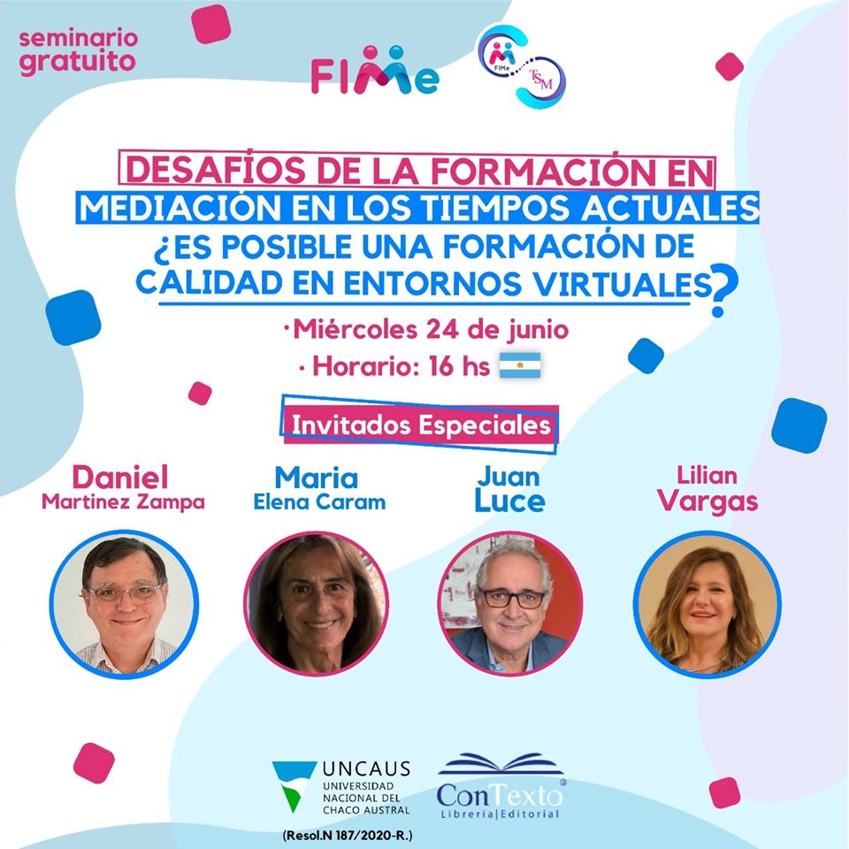 Desafíos de la formación en mediación en los tiempos actuales – ON LINE