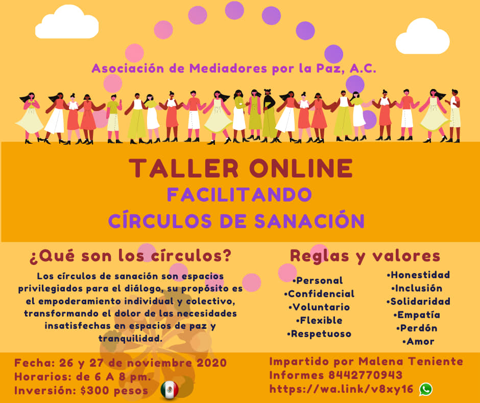 Facilitando círculos de sanación – ON LINE
