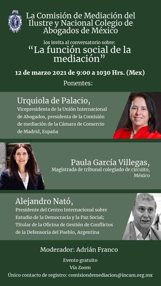 La función social de la mediación – ON LINE
