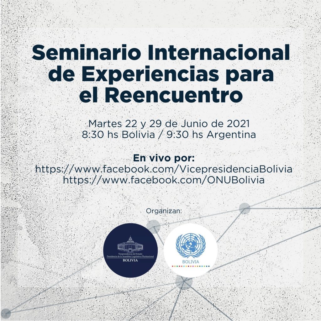 Seminario Internacional de Experiencias para el Reencuentro – ON LINE