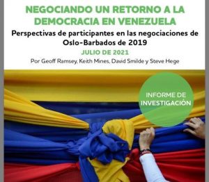 Negociando un retorno a la democracia en Venezuela