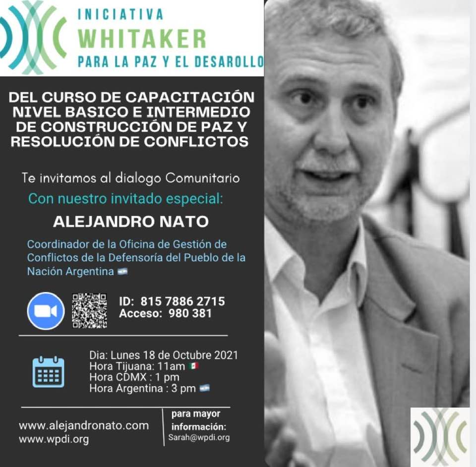 Diálogo comunitario con Alejandro Nató – ON LINE
