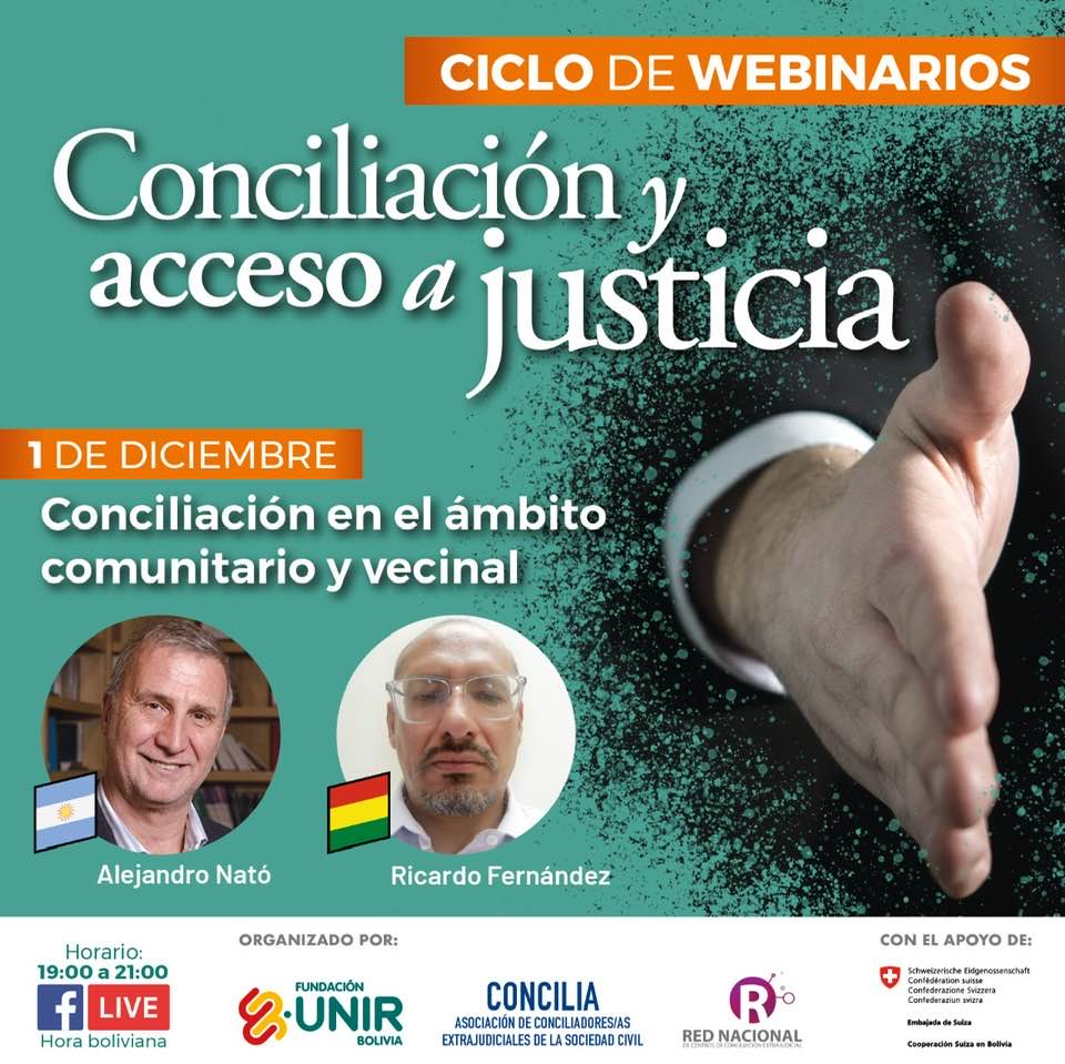 Conciliación en el ámbito comunitario y vecinal – ON LINE