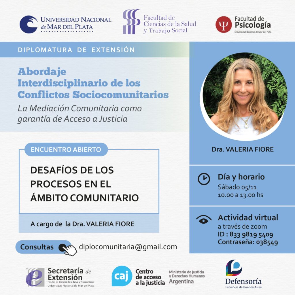Desafíos de los procesos en el ámbito comunitario – ON LINE